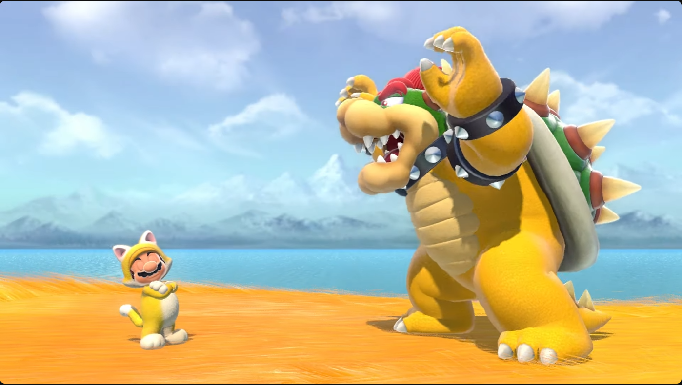 Mario 'I'm not sorry.' and Bowser 'You ruined my proposal'.